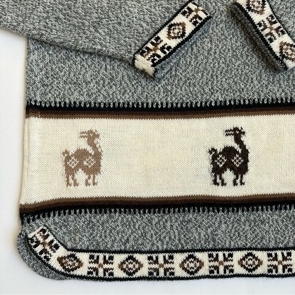Artesanias Inca J.R. Alpaca Wool Sweater Made in Peru L - Picture 5 of 11